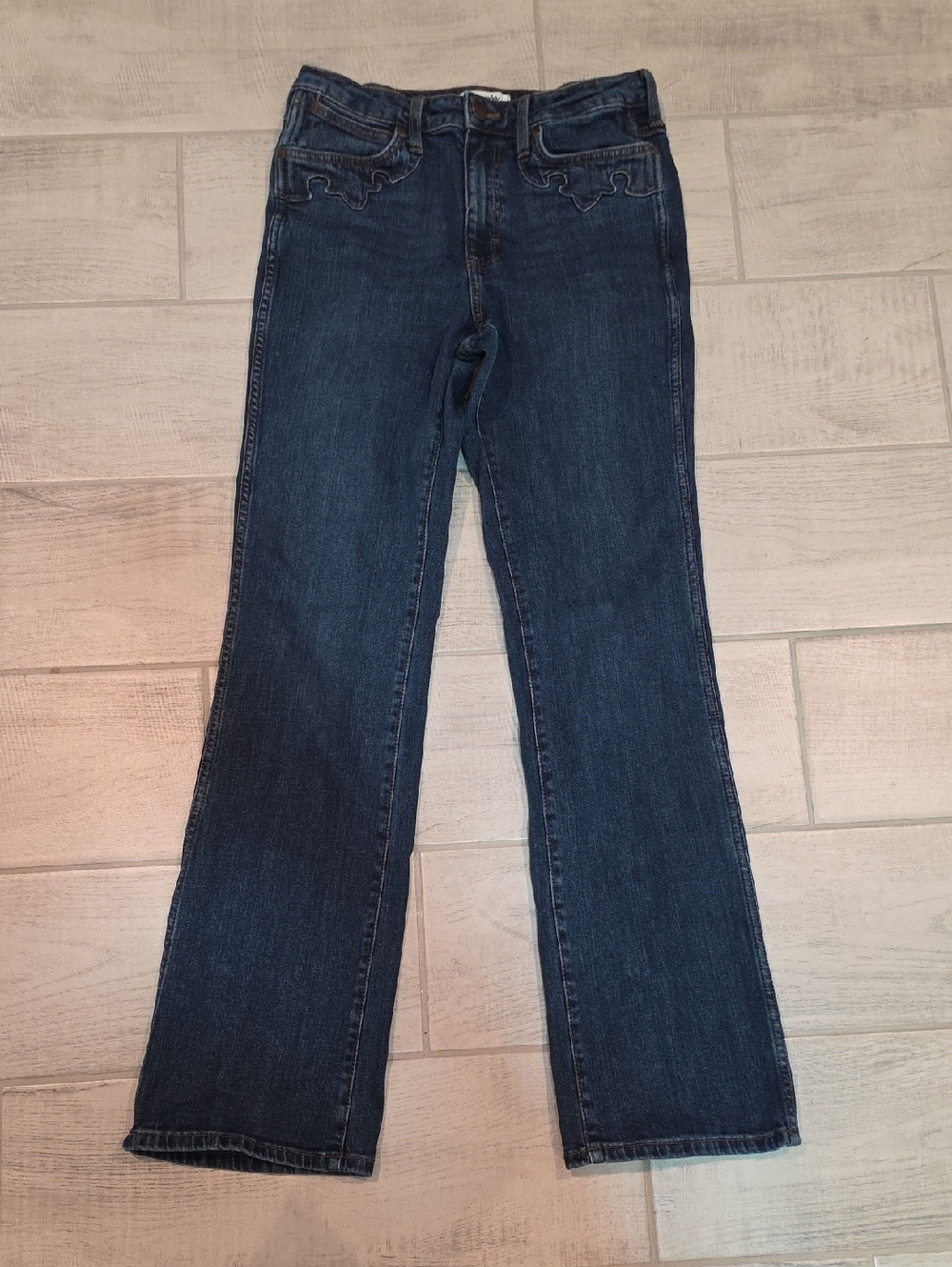Wrangler Retro High Rise Boot Women's Size 29x34 Dark Wash Stretch